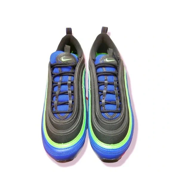 Nike Air Max 97’Hyper Blue Green Strike Nike Air Max 97 Hyper Blue Neon Green Strike | Mercari main image 4